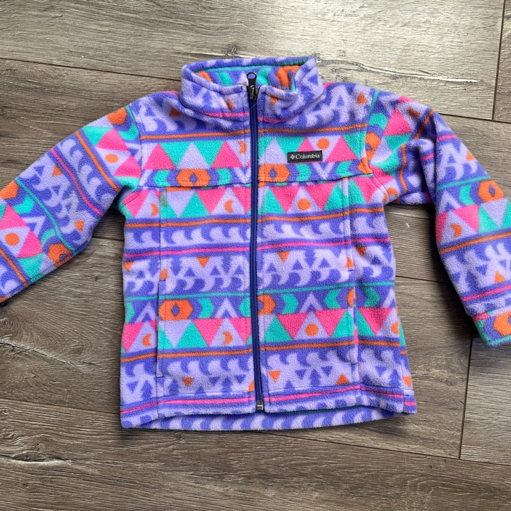 Columbia toddler girls zip up retro fleece